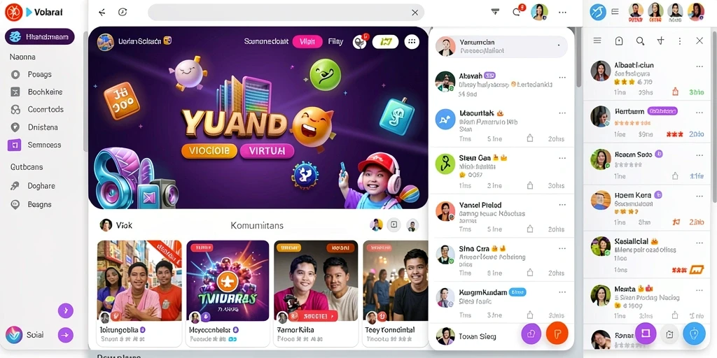 Tampilan antarmuka utama 99ZK yang menarik.