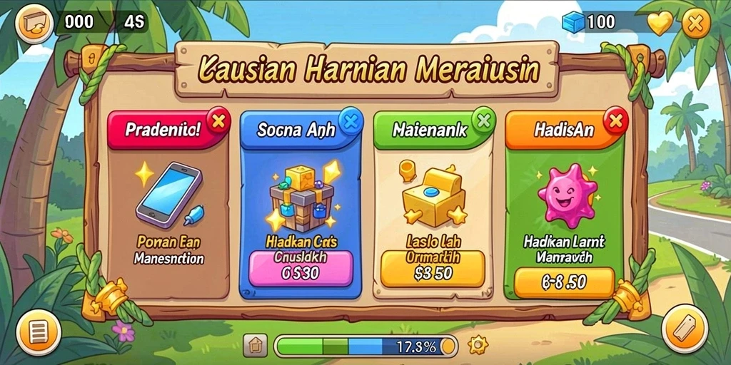 Tampilan utama yang menarik dan user-friendly.
