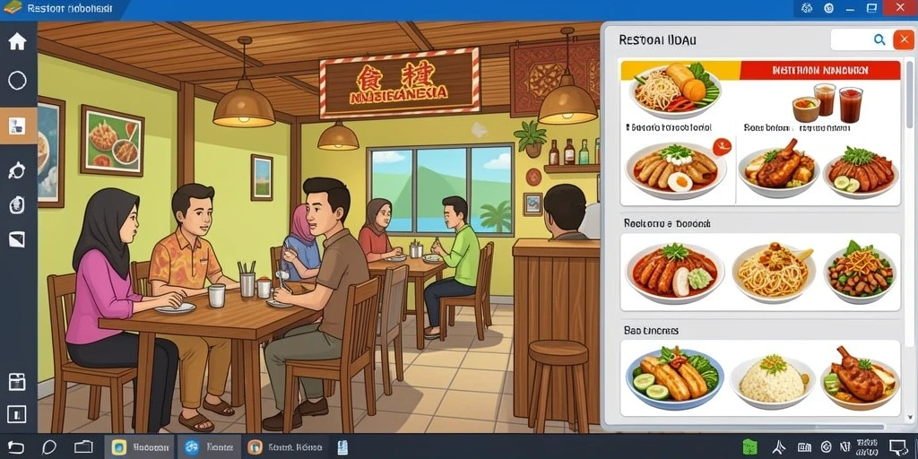 Tampilan awal aplikasi BOKEDOMINO yang menarik.