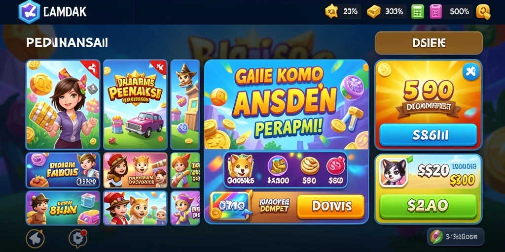 Tampilan awal yang menarik dan ramah pengguna.