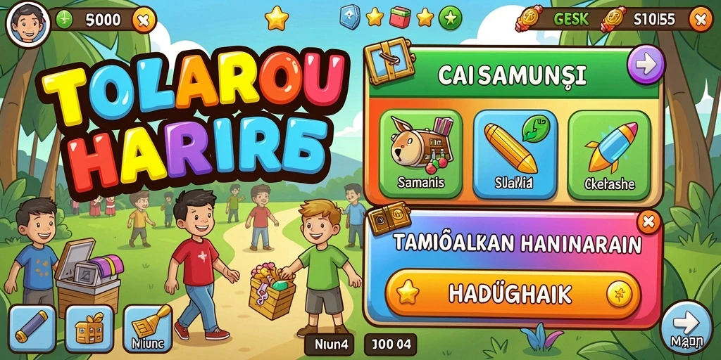 Tampilan menarik dari antarmuka permainan OKJKT.