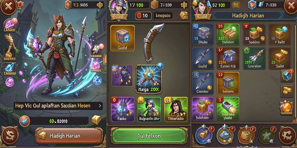 Tampilan karakter dalam game PP7.
