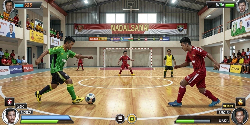 Screenshot menampilkan karakter utama dalam aksi.