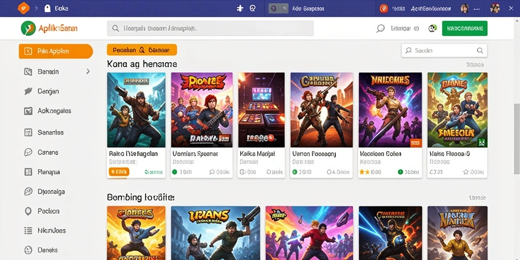 Tampilan awal permainan yang menarik dan intuitif.