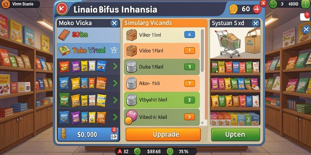 Tampilan utama permainan dengan desain yang menarik.